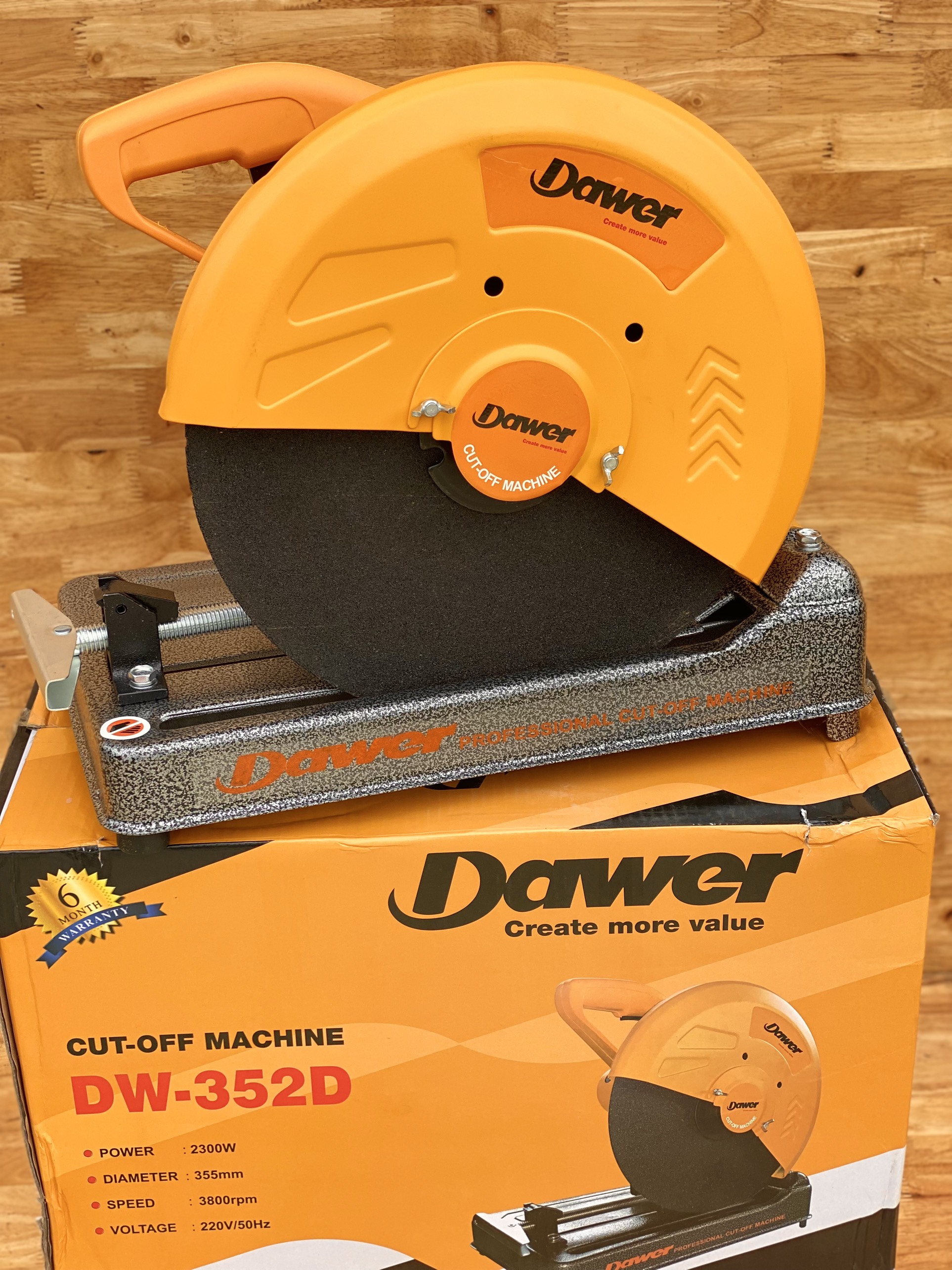Máy cắt sắt Dawer 2300w chính hãng đĩa 355mm tặng đĩa cắt