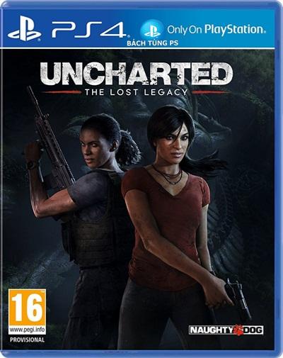Đĩa game ps4: uncharted the lost legacy ps4 hệ usa