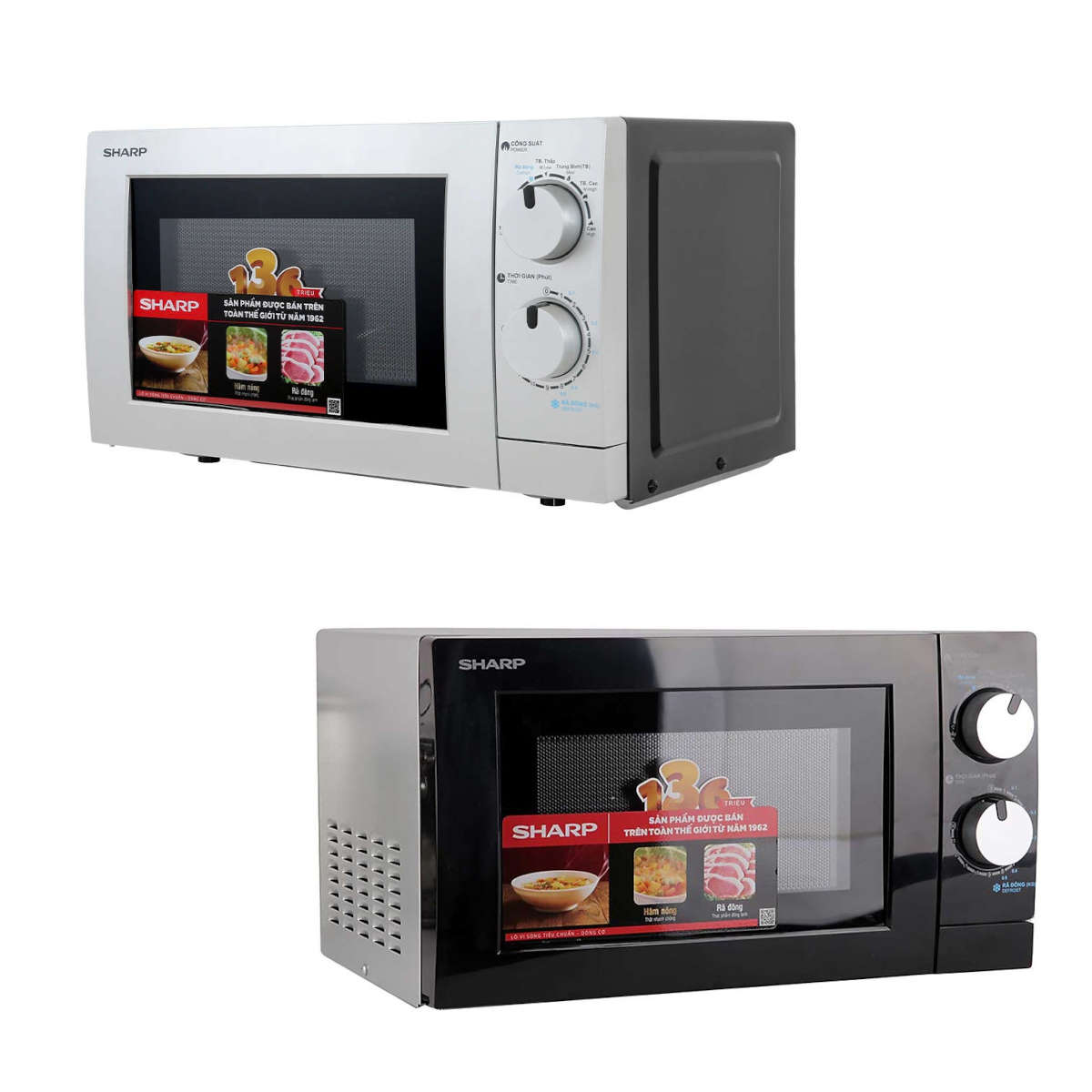 Lò vi sóng Sharp R-208VN-WS/ R-209VN-SK dung tích 20 lít công nghệ Nhật Bản, bảo hành 12 tháng