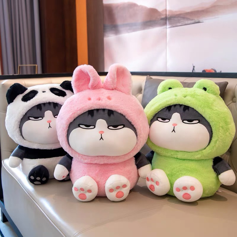 Gấu bông mèo hoàng thượng cosplay 3 màu - mèo bông cao cấp gấu bông city