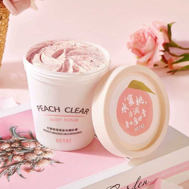 Tẩy da chết tẩy tế bào chết body đào peach heyxi 200g