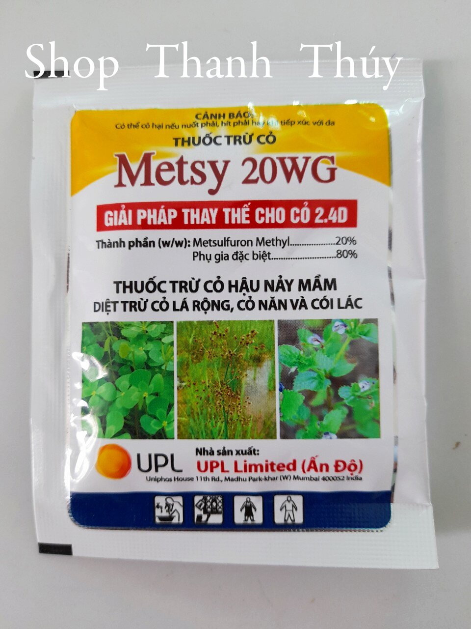Freeship max-shop thanh thúy -10 gói thuốc trừ cỏ metsy 20wg - thuốc trừ cỏ hậu nải mầm