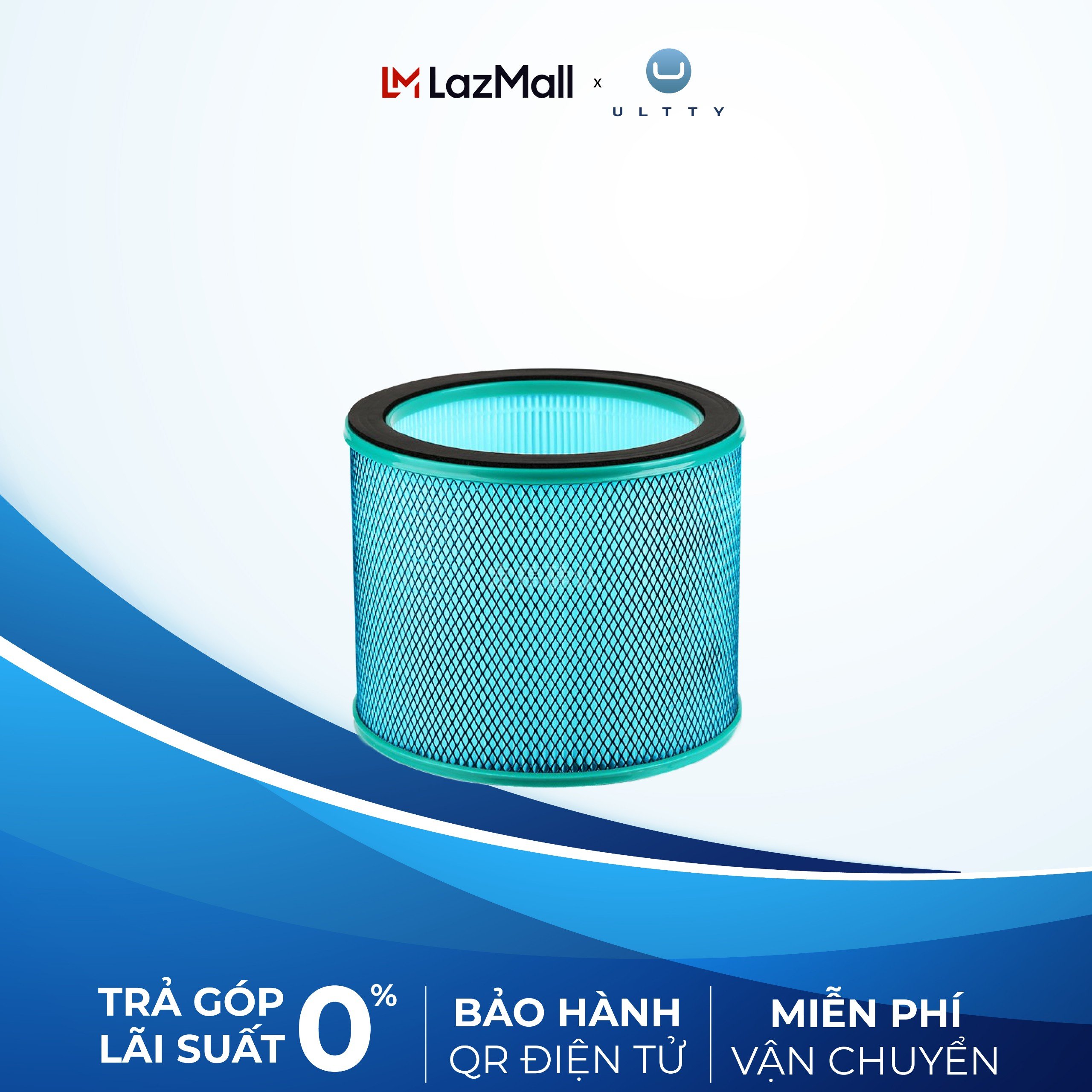 Hệ Màng lọc Hepa H13 cho quạt Ultty SKJ CR021, Lọc bụi mịn, diệt vi khuẩn nhờ lớp nano bạc
