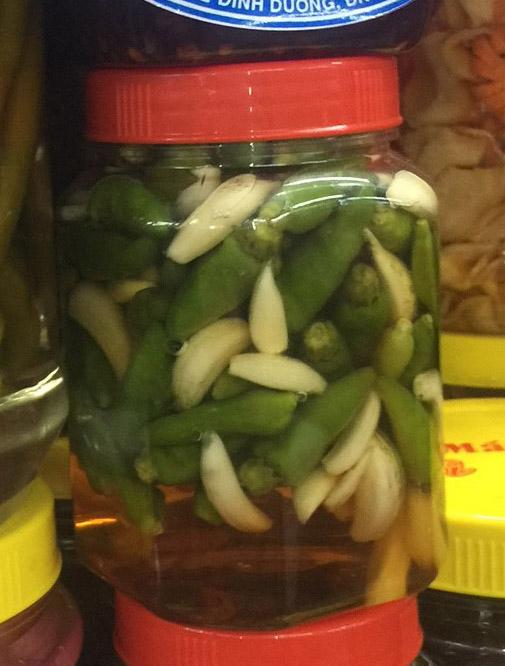 ỚT TỎI NGÂM MẮM DÌ CẨN ĐÀ NẴNG (hủ 200gr)