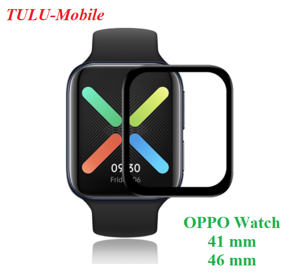 KÍNH CƯỜNG LỰC 3D DÁN MÀN HÌNH ĐỒNG HỒ OPPO WATCH (41mm-46mm)