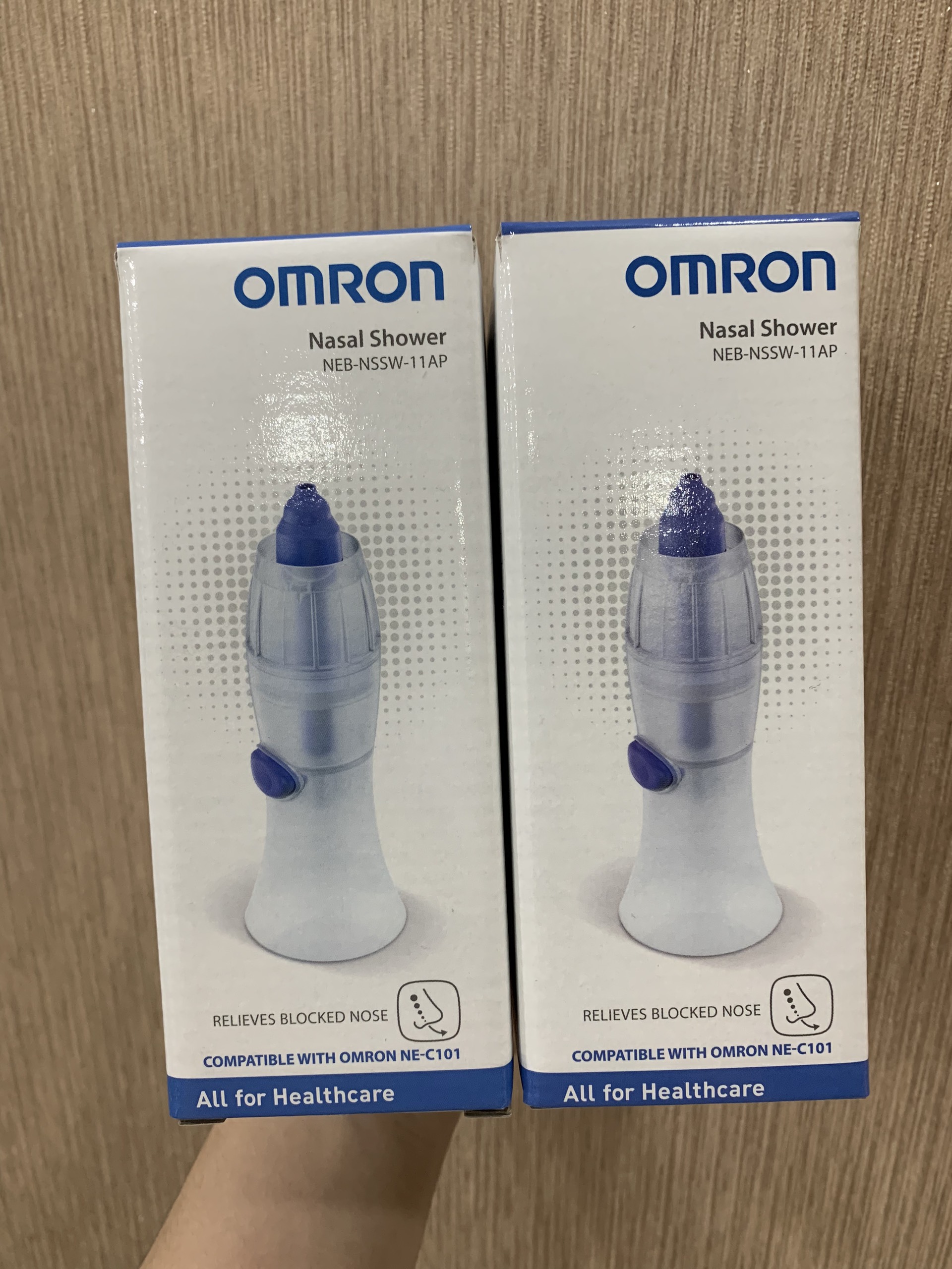 Dụng cụ rửa mũi máy xông khí dung omron neb-nssw-11ap