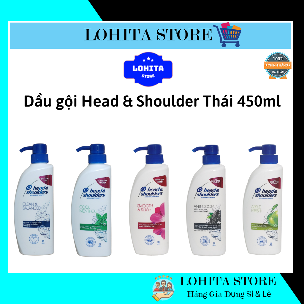 Dầu gội head & shoulder thái lan sạch gàu 410ml - lohita martt