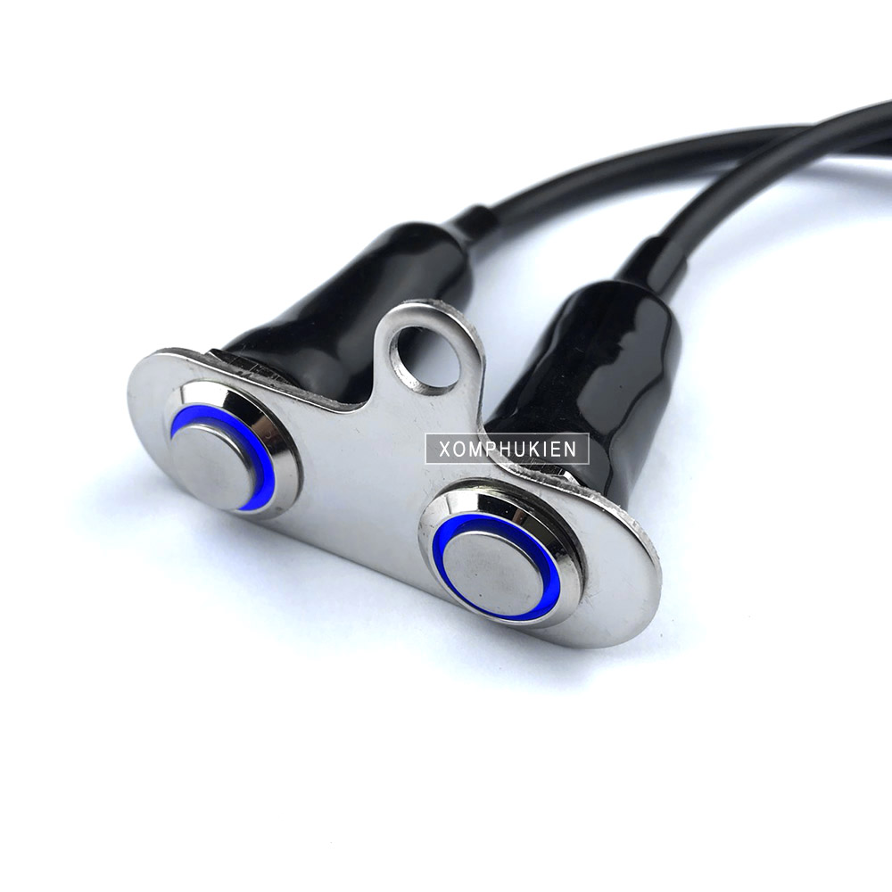 Công Tắc Led 2 Nút On Off Gắn Cùm Xe [ 2 Nút Ngang ]