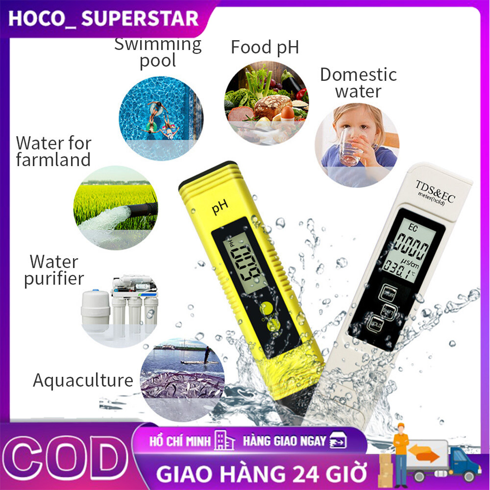  Bút Thử pH Chính Xác - Có Nút Điều Chỉnh Bút đo độ PH nước ATC thử tính kiềm axit nước chính xác  1 tháng đã hiệu chỉnh 