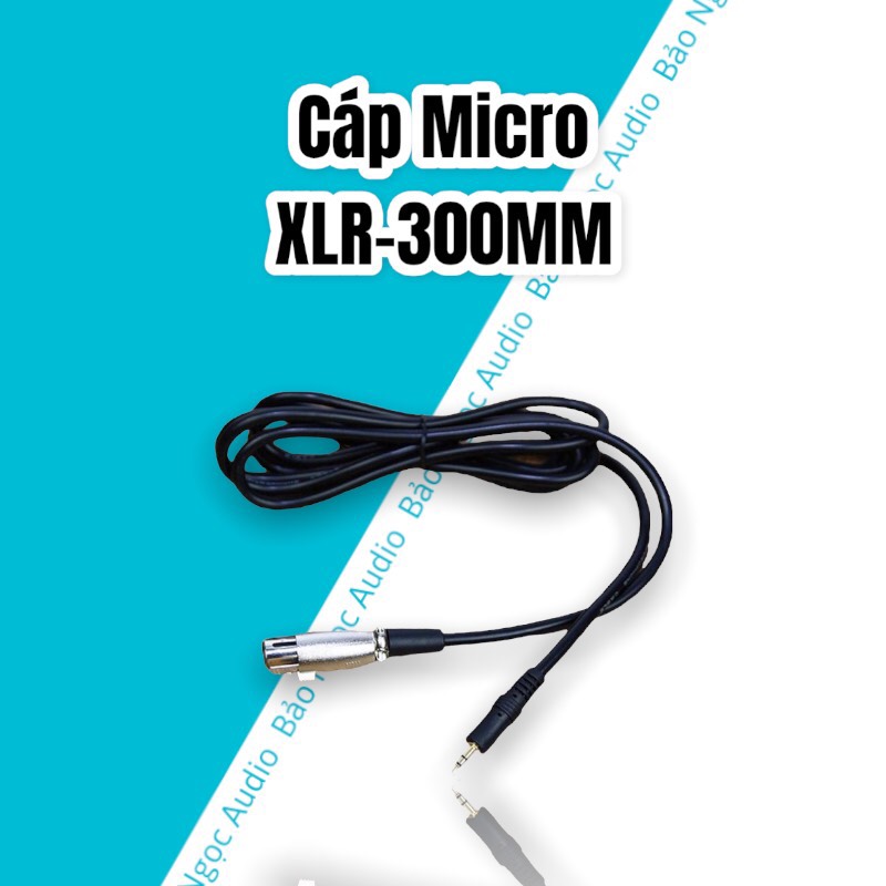 Cáp micro xlr-3.5mm - dây mic thu âm bm800, bm900, ami bm900, isk at100, at350…
