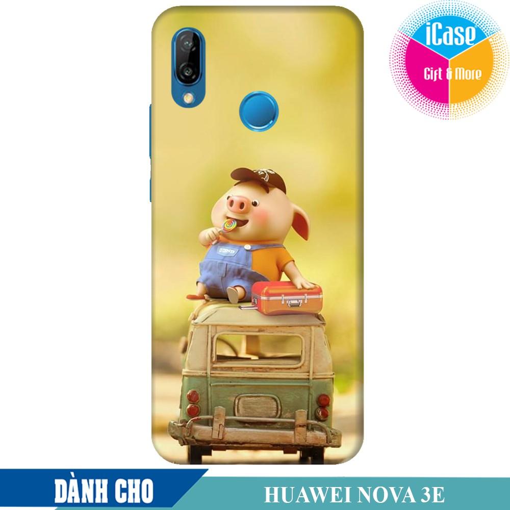 [HCM]Ốp lưng nhựa dẻo dành cho Huawei Nova 3e in hình Heo Con Đèn Đêm