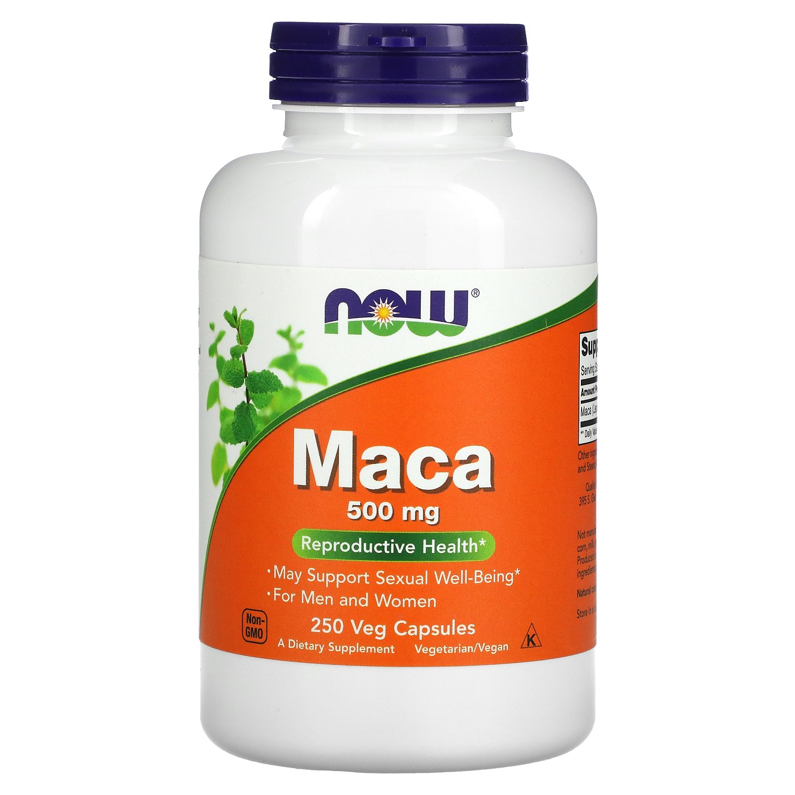 NOW Foods Maca, 500 mg, 250 Veg Capsules