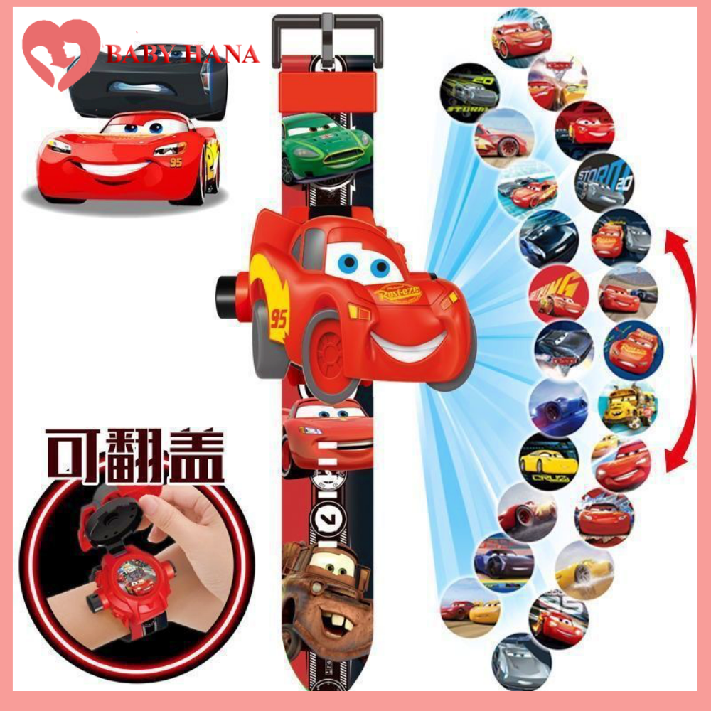 Đồng hồ điện tử chiếu hình 3d cho bé trai bé gái theo chủ đề, đồng hồ đồ chơi thông minh
