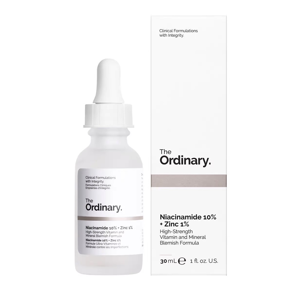 HOÀN TIỀN 15% - Serum the ordinary niacinamide10% + 1% Kẽm giảm mụn giảm thâm kiềm dầu kem dưỡng ẩm da mặt dưỡng trắng da mặt seru  chính hãng 30ML A7FDFD - 2