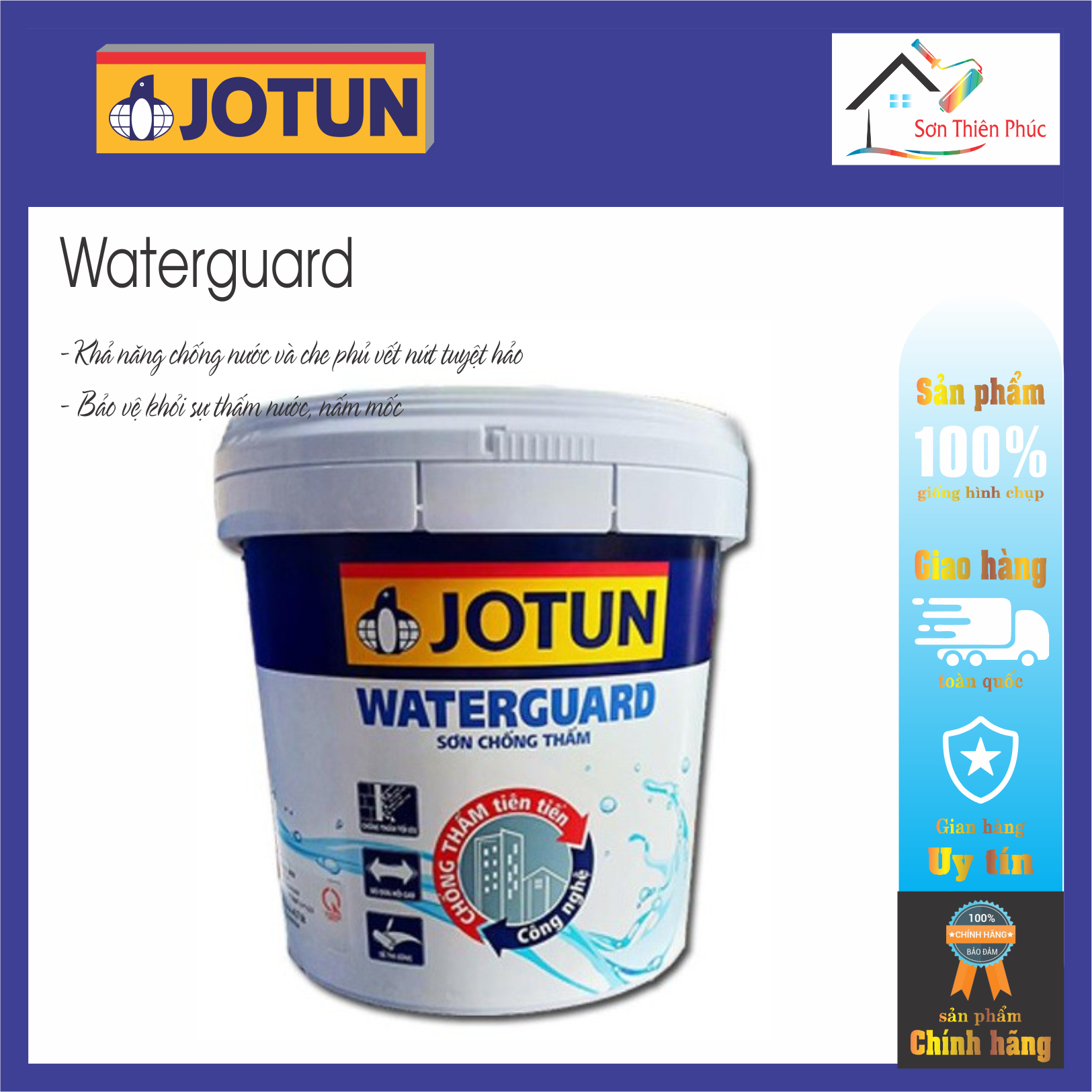 Sơn chống thấm - chống thấm tường jotun waterguard