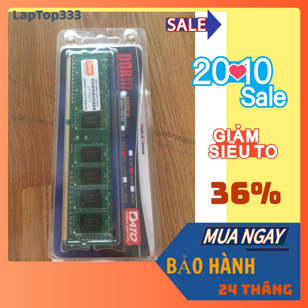 RAM DATO 4Gb DDR3 1600MHz, sản phẩm đa dạng, chất lượng cao, cam kết hàng như hình, vui lòng inbox để shop tư vấn thêm 1