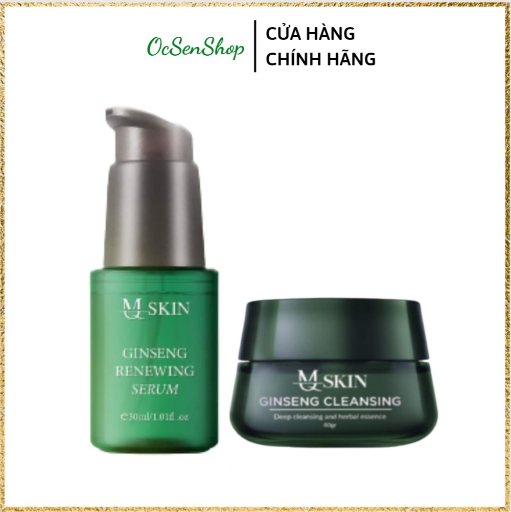 Combo Nhân Sâm Thay Da Cau Sâm Rừng Và Bột Rữa Mặt Mq Skin