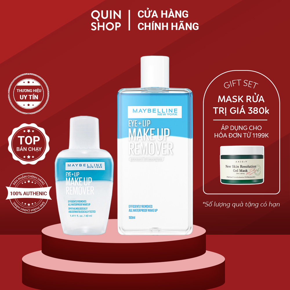 Nước Tẩy Mắt Môi Trang Maybelline Lip & Eye Make Up Remover