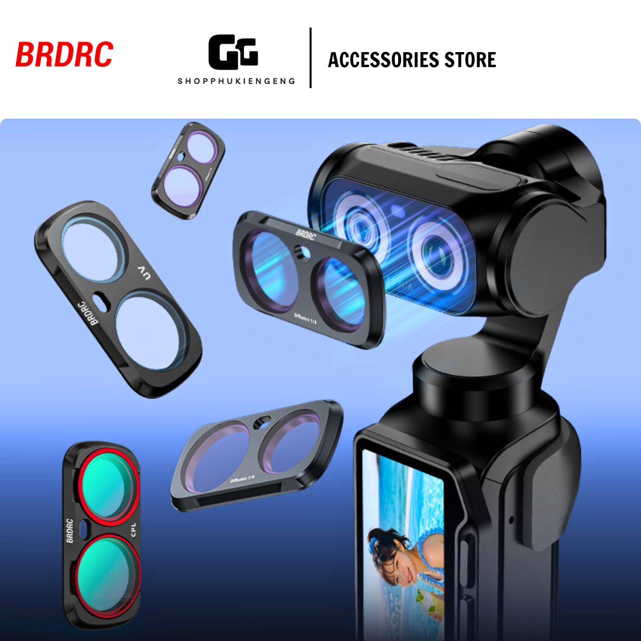 BRDRC Filter/ Kính lọc cho Insta 360 Luna Ultra - Nâng cao chất lượng hình ảnh