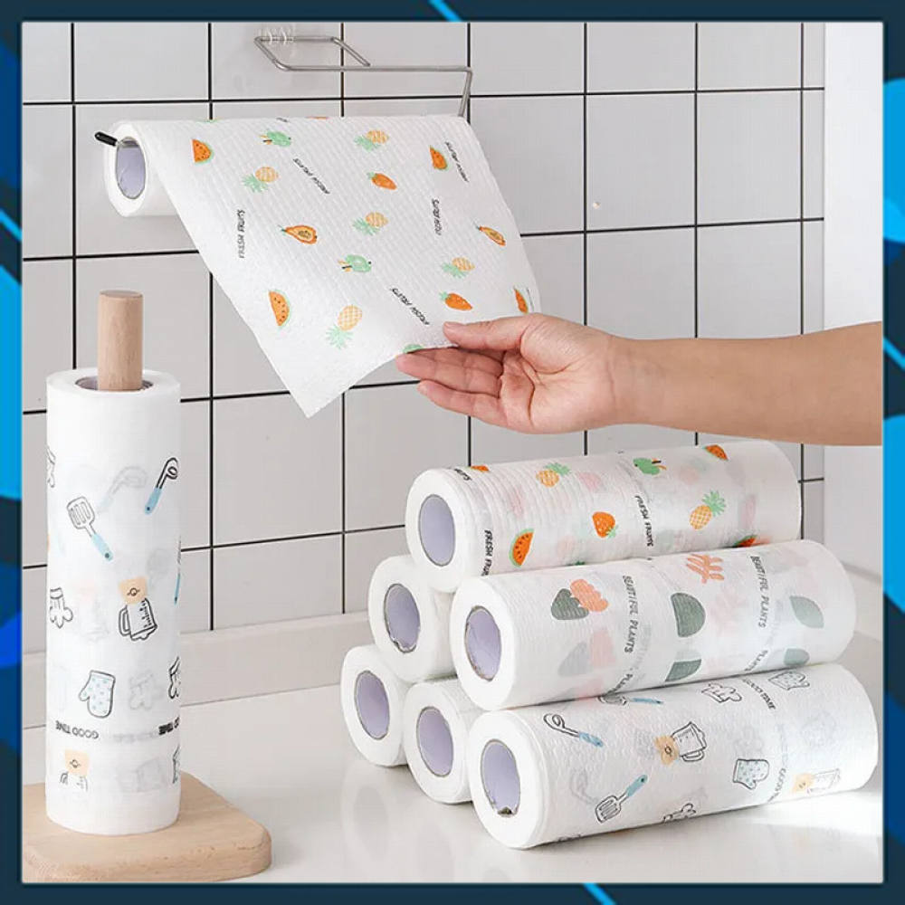 Cuộn giấy lau bếp đa năng có thể tái sử dụng nhiều lần - khăn lau đa năng nhà bếp, khăn lau bếp, khăn lau đa năng