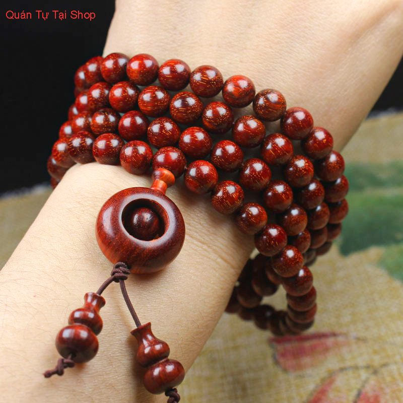 Vòng tay phong thủy- vòng tay gỗ đàn hương đỏ