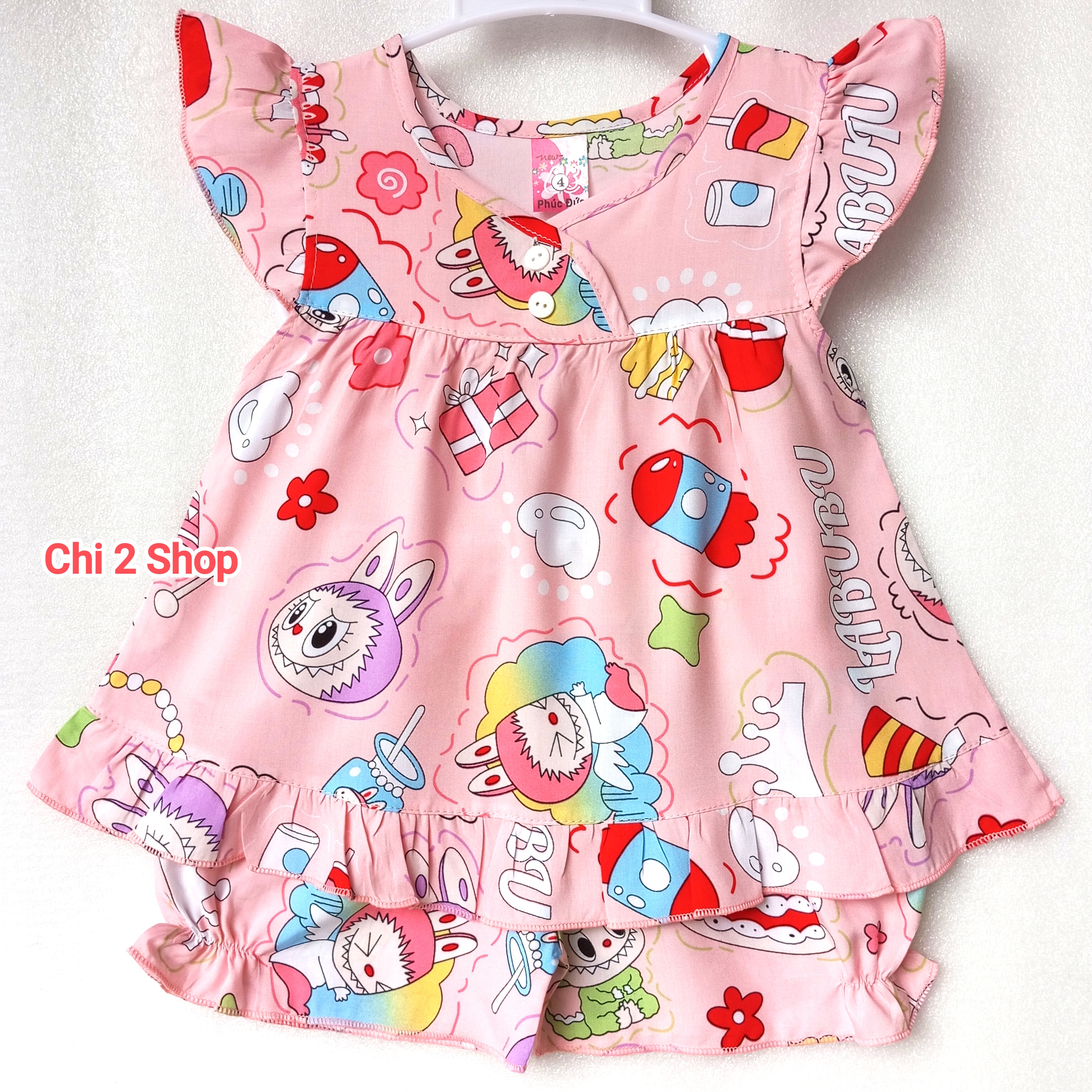 Baby Girl's Linen Clothes C2H02 Newborn Baby Clothes, Fairy Blouses, Children's Clothes under 3 Years Old, Cheap, Cool Home Clothes - 3