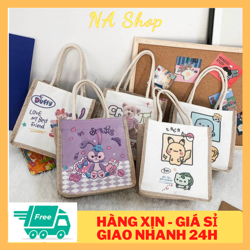 Túi cói mini họa tiết dễ thương hot trend 2021