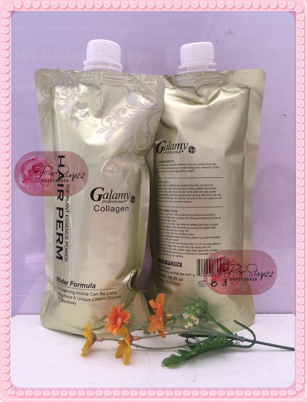 Cặp thuốc ép tóc galamy chuyên nghiệp 1000ml