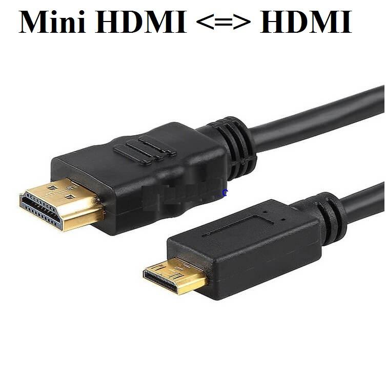 Cáp chuyển mini hdmi sang hdmi kết nối máy ảnh, camera ra tivi dài 1.5m