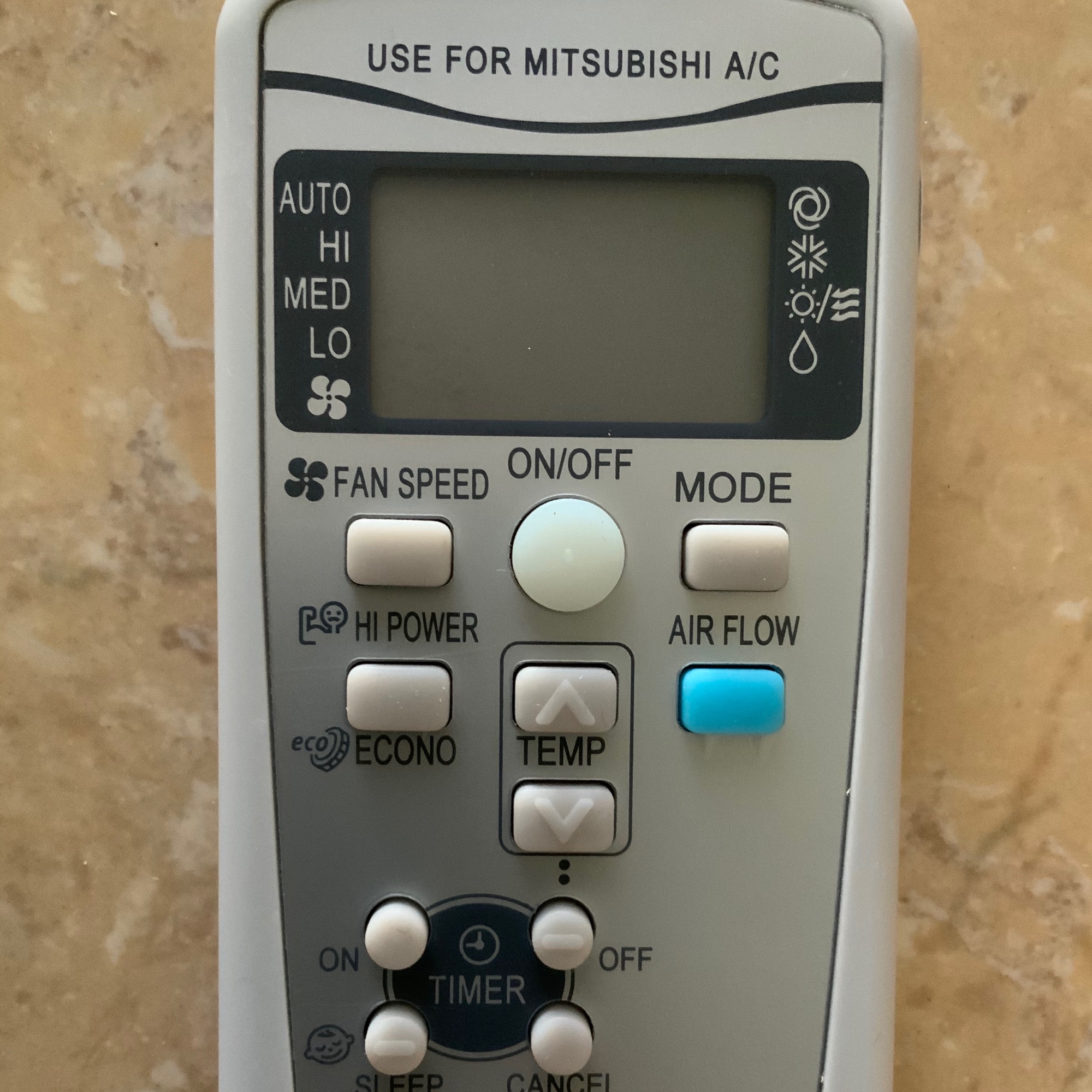 Điều khiển điều hoà Mitsubishi Heavy