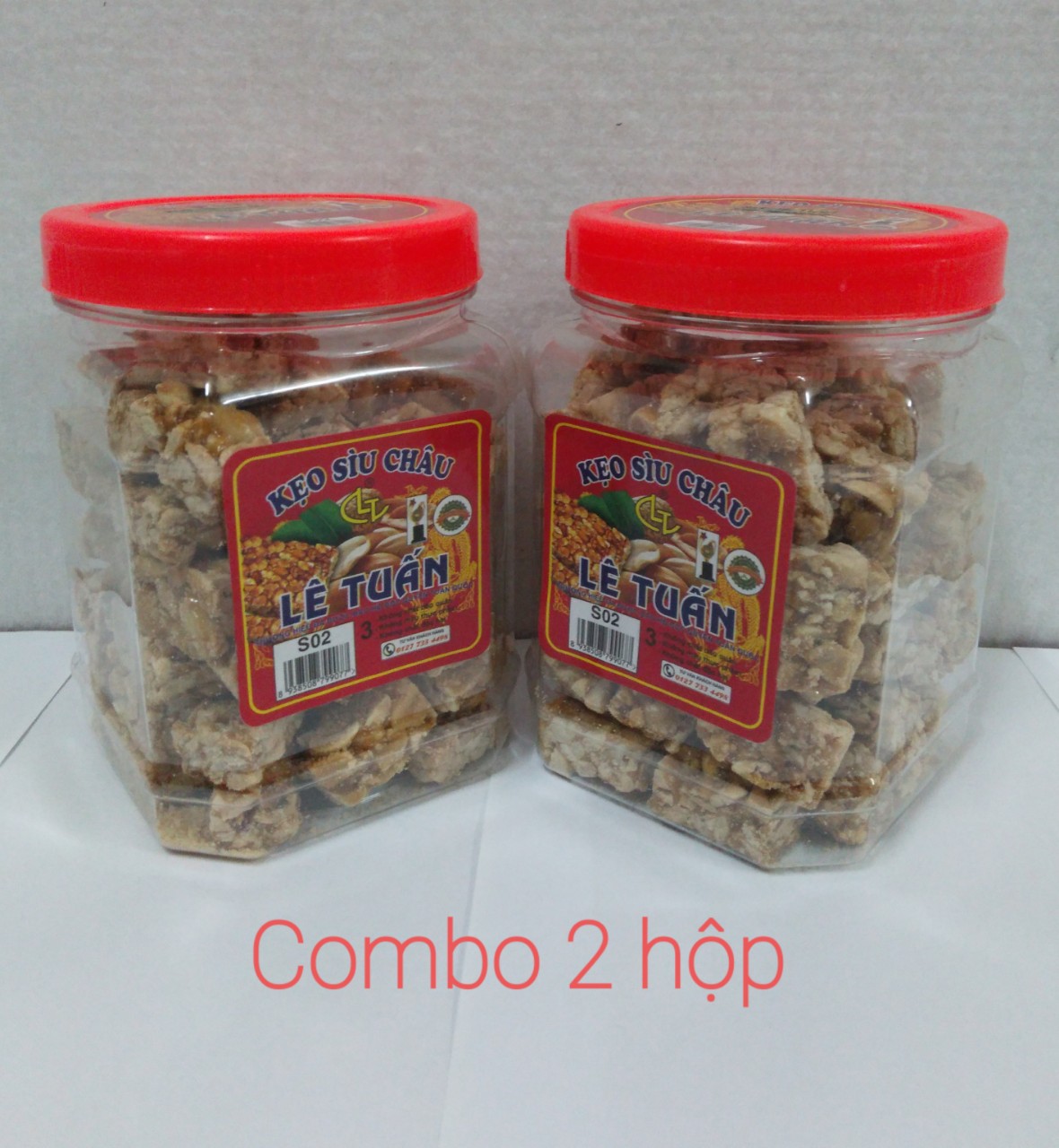 [Combo 2 hộp ] Kẹo lạc, Kẹo sìu châu Đặc Sản Nam Định , Hộp 500 g