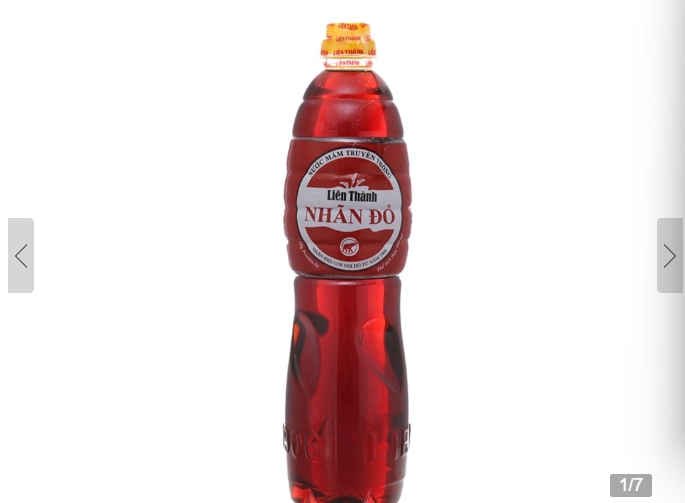 Nước mắm truyền thống Liên Thành nhãn đỏ 10 độ đạm chai 900ml