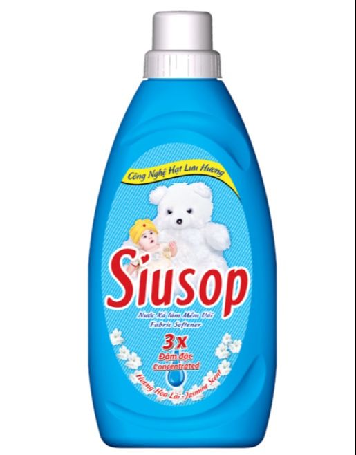 Nước xả vải siusop hạt lưu hương đậm đặc 3 lần 900gr - màu xanh