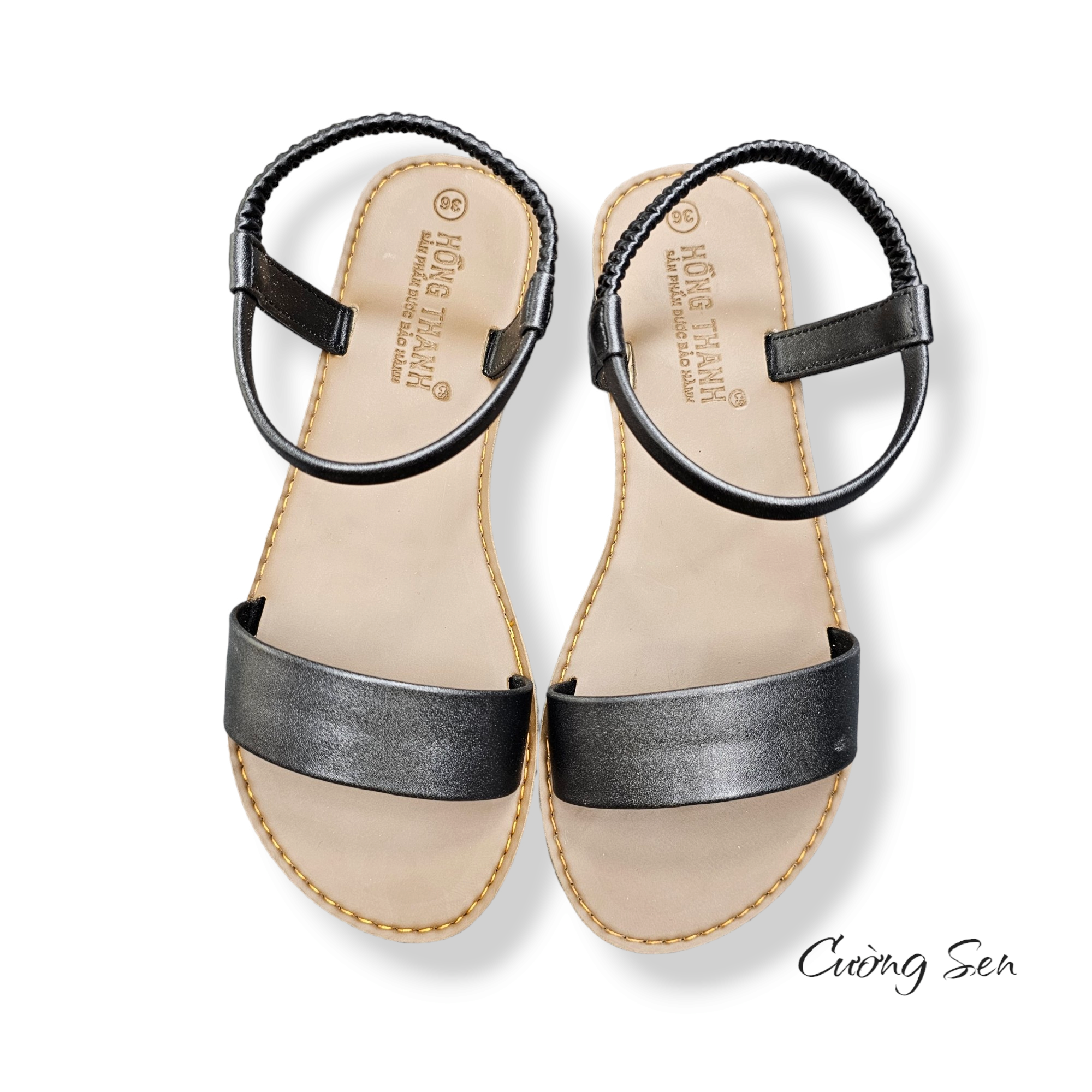 Sandal hậu thun quai bản - TS04 - có bigsize, đế cao su xịn mềm dẻo êm chân ,chống trơn trượt ,hình thật, rất bền , giày dép Cường Sen - 3
