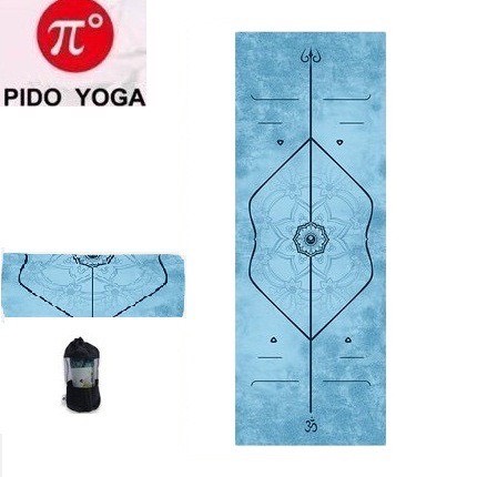 [Chính Hãng PIDO] Khăn Yoga PIDO Họa Tiết 3D Có góc cố định thảm tặng kèm túi