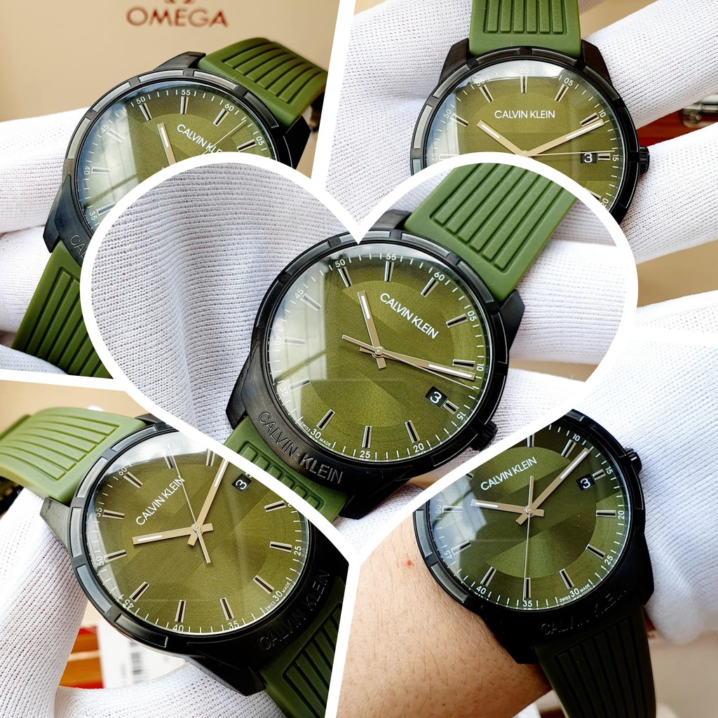 Đồng Hồ Nam Calvin Klein Evidence Green Dial Men'S Watch - Model : K8R114Wl  
