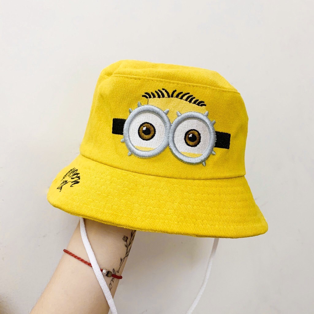 Nón vành cho bé, mũ trẻ em Minion dễ thương, mũ tai bèo cho bé