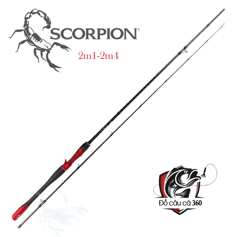 Cần câu lure fuji scopion cần câu máy đứng và máy ngang cần câu cá cao cấp