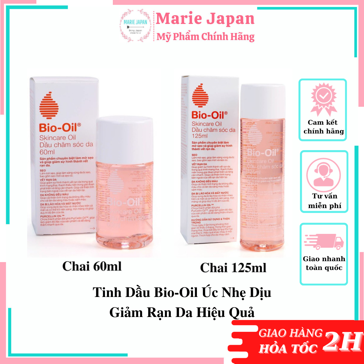 Tinh Dầu Bio-Oil Úc Nhẹ Dịu Giảm Rạn Da Hiệu Quả