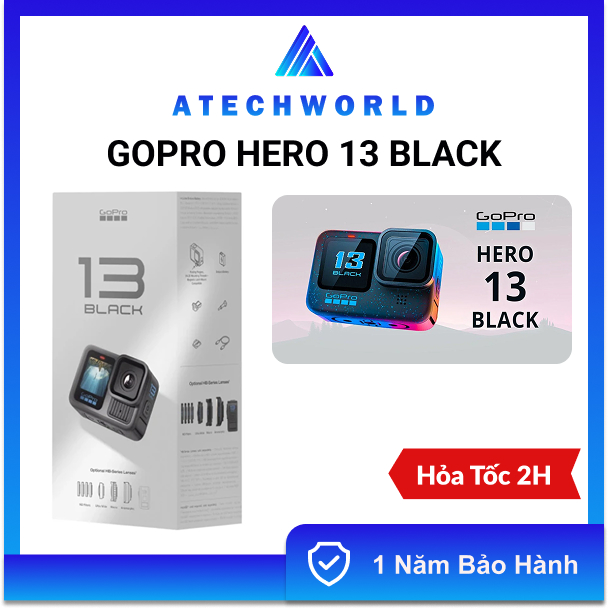 Camera Hành Trình Gopro Hero 13 Black - Hàng Chính Hãng - BH 1 Năm - Có Xuất VAT Giá 8,700,000 Đồng*Miễn phí vận chuyển