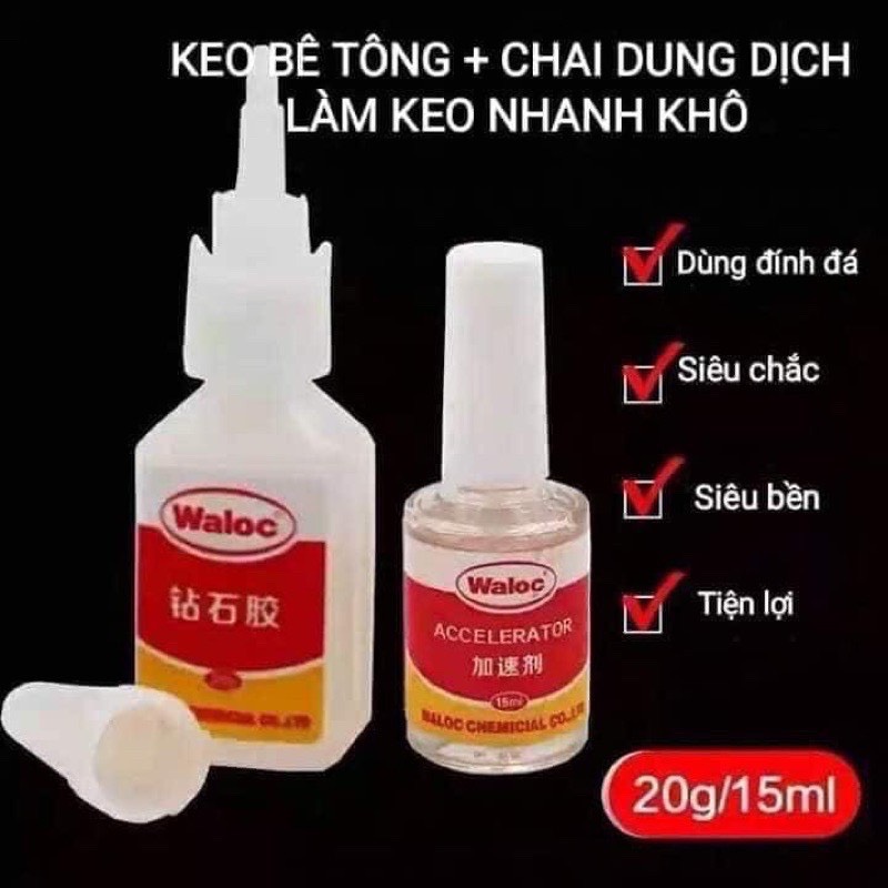Keo Bê tông dính đá Waloc 2 thành phần