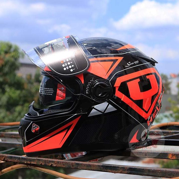 Nón bảo hiểm fullface 2 kính yohe 970