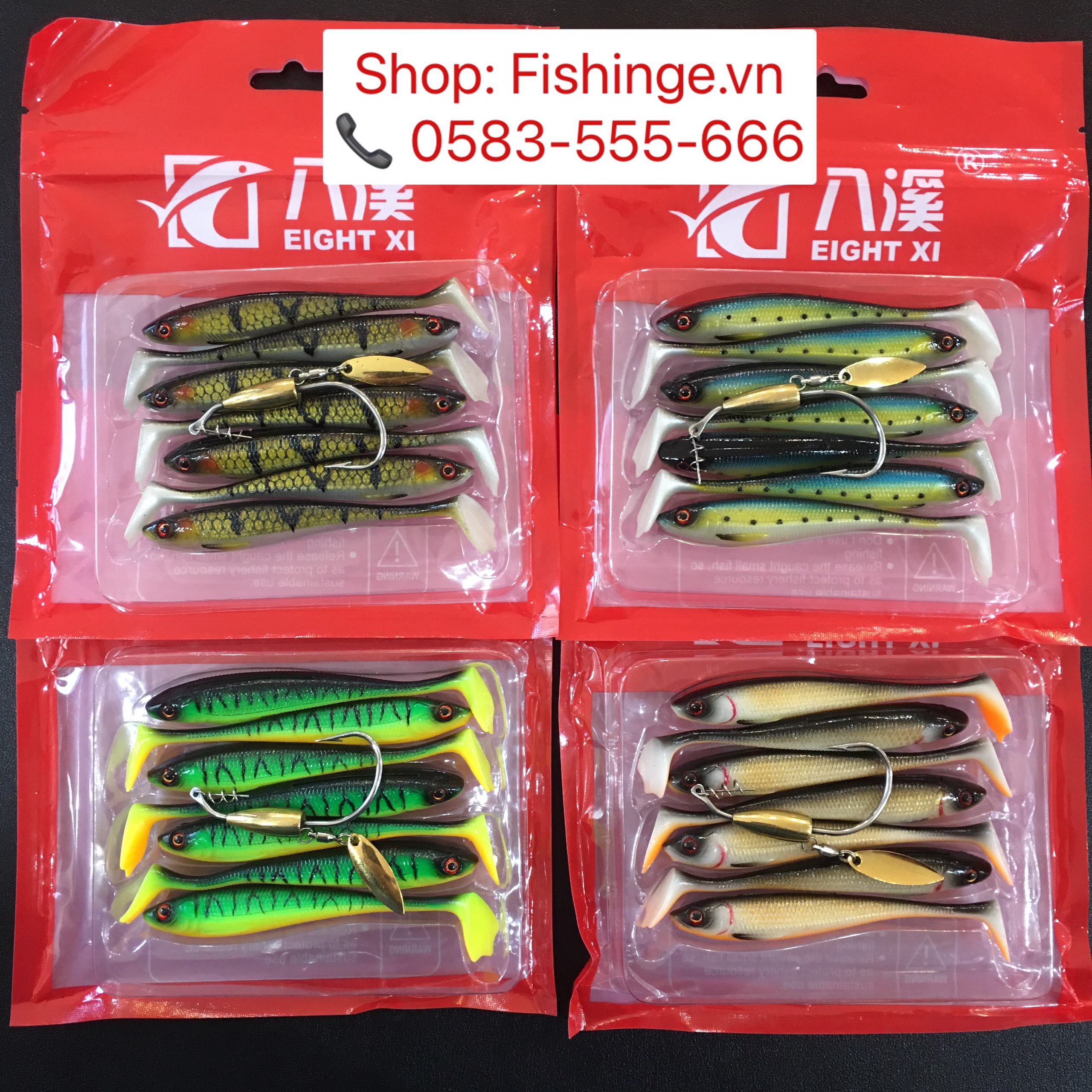 COMBO MỒI MỀM NFF CÂU LURE CHÍNH HÃNG & LƯỠI AR15