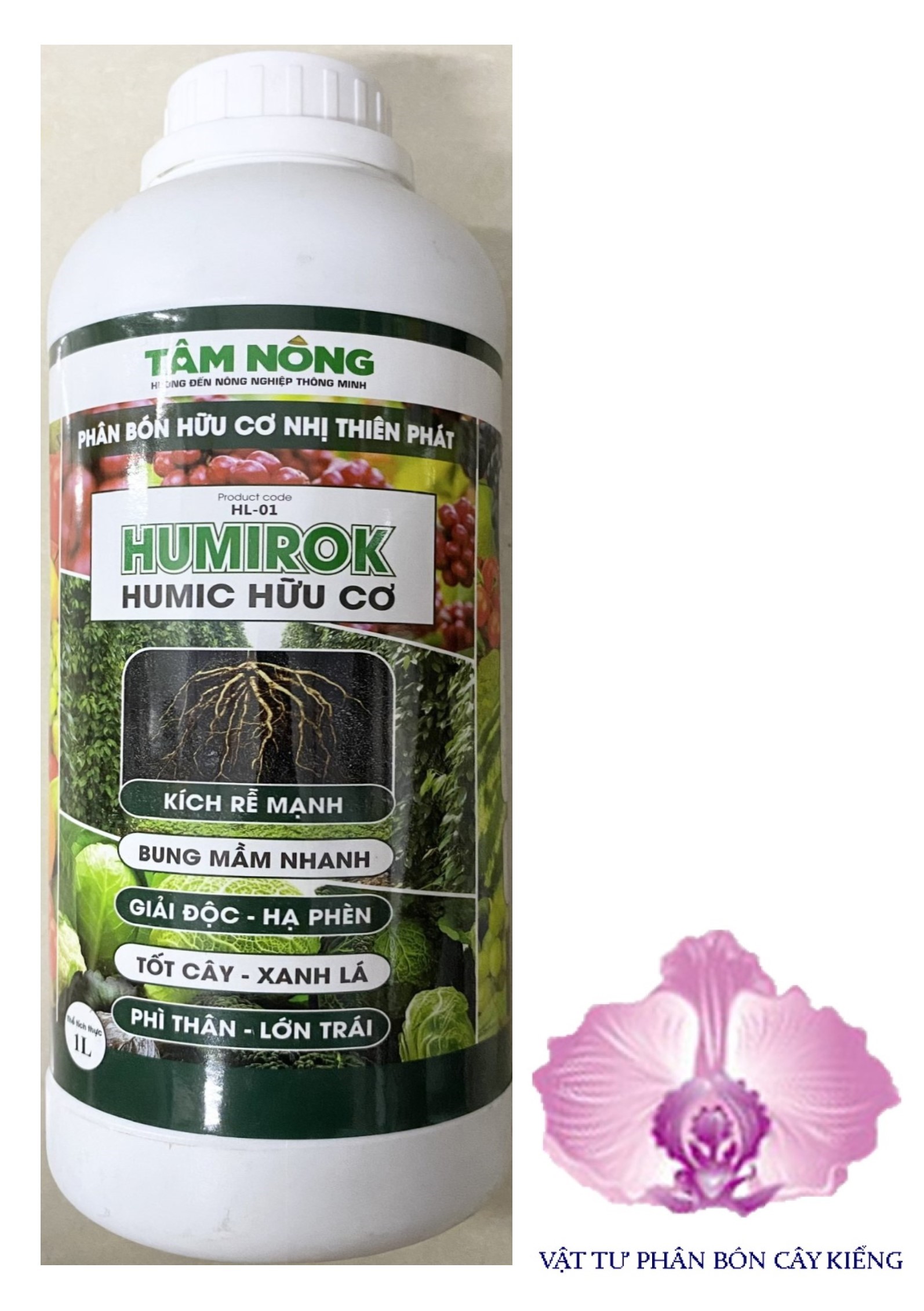 Phân bón hữu cơ humirok - humic hữu cơ - #233a# 1 lít