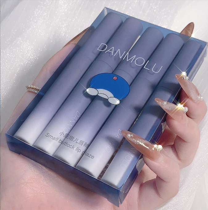 Set 5 Cây Son Kem DANMOLU Siêu Mềm Mịn Môi Hàng Nội Địa Trung - 2