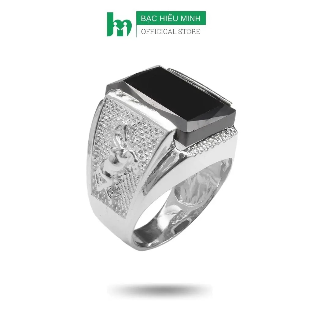 Nhẫn nam bạc hiểu minh na550 tuổi ngọ
