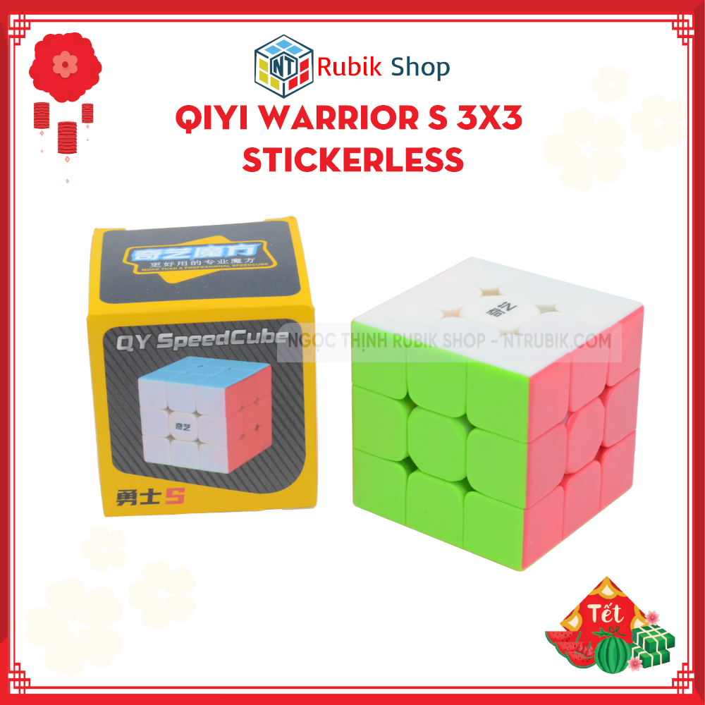 Rubik QiYi Warrior S 3x3 stickerless đồ chơi thông minh