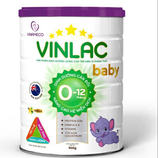 Sữa bột vinlac baby 900g