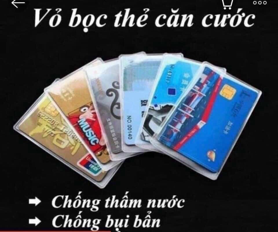 Bọc thẻ cccd trong suốt_ set 8 cái