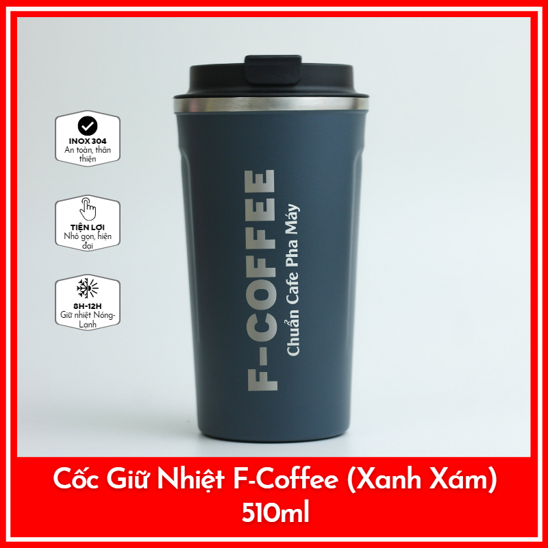 Cốc giữ nhiệt f-coffee 510ml